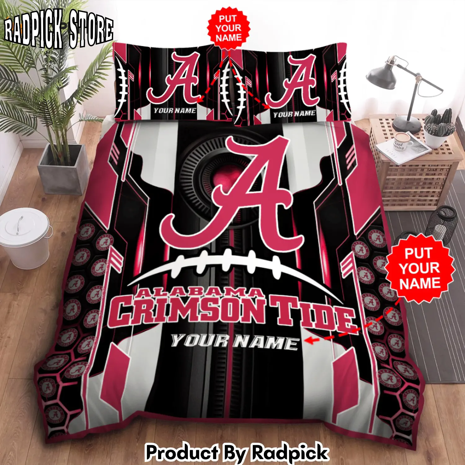 Radpick alabama crimson tide duvet bedding set bd004 stylish and comfortable rp3278859